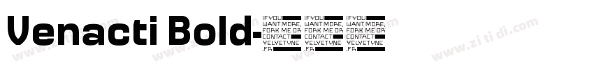 Venacti Bold字体转换